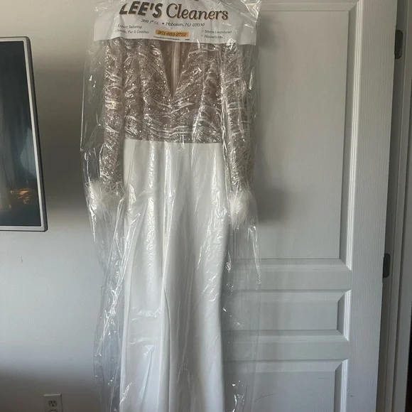 NADINE MERABI White Lace Jumpsuit - Picture 2 of 3